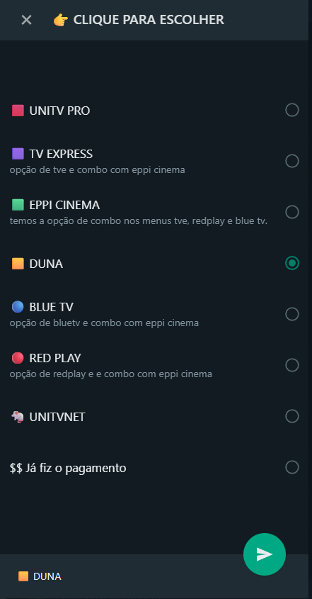 whatsapp duna tv recarga 2